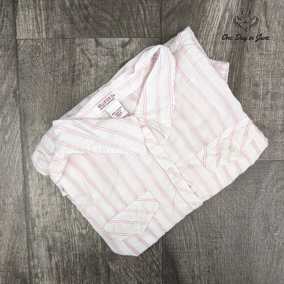 Hollister Long Sleeve Button Down Top Size M - Picture 3 of 3